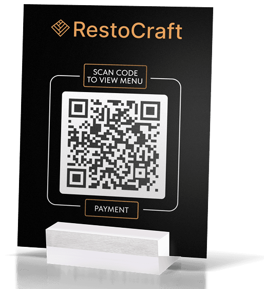 RestoCraft: стойка с QR-кодом для меню
