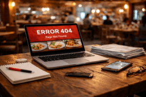 chyby na webu restaurací