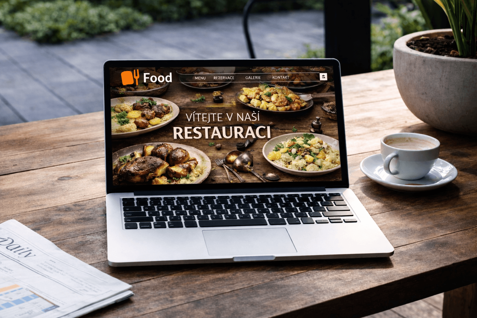 web restaurace bez iFrame