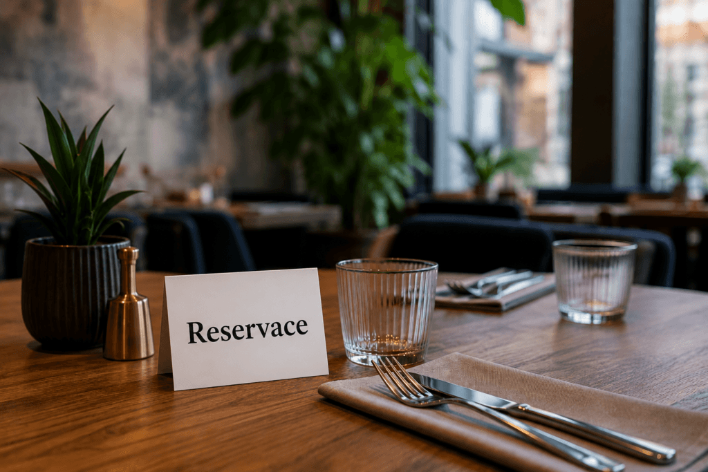 Moderní rezervační systém pro restauraci s online rezervacemi a správou stolů RestoCraft